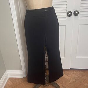 THEORY black cropped Flared Pants Sz 12
